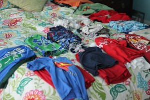 Ts clothes laid out